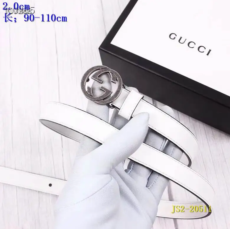 Gucci belt 20mm 90-110cm 8L01